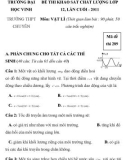 ĐỀ THI KHẢO SÁT CHẤT LƯỢNG LỚP 12 MÔN VẬT LÝ TRƯỜNG ĐẠI HỌC VINH Mã đề thi 289