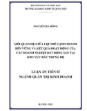 Luận án Tiến sĩ Quản trị kinh doanh: Mối quan hệ giữa lợi thế cạnh tranh bền vững và kết quả hoạt động của các doanh nghiệp bất động sản tại khu vực Bắc Trung bộ