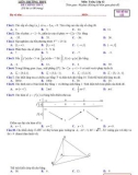 Đề thi thử tốt nghiệp THPT môn Toán năm 2022-2023 (Lần 2) - Sở GD&ĐT Nghệ An (Mã đề 122)