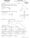 Đề thi thử tốt nghiệp THPT môn Toán năm 2022-2023 (Lần 2) - Sở GD&ĐT Nghệ An (Mã đề 120)