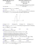 Đề thi thử tốt nghiệp THPT môn Toán năm 2022 có đáp án (Lần 1) - Trường THPT Chu Văn An (Mã đề 731)
