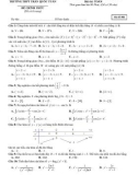 Đề thi thử tốt nghiệp THPT môn Toán năm 2022 có đáp án - Trường THPT Trần Quốc Tuấn (Mã đề 001)