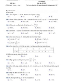 Bộ đề tham khảo thi tốt nghiệp THPT môn Toán năm 2022 có đáp án - Sở GD&ĐT Hà Tĩnh