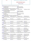Bộ đề thi thử tốt nghiệp THPT môn Địa lí năm 2022 có đáp án