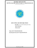 Đề cương chi tiết học phần Ra quyết định quản trị (Mã học phần: DTH231)