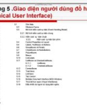 Chương 5 .Giao diện người dùng đồ họa (Graphical User Interface)