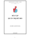 Bài tập Quản trị rủi ro - TS. Đỗ Thuỳ Dung