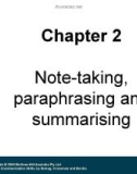 Lecture Communication skill: Chapter 2 - Tracey Bretag, Joanna Crossman, Sarbari Bordia