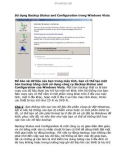 Cách sử dụng Backup Status and Configuration trong Windows Vista