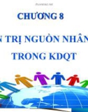 Bài giảng Quản trị kinh doanh quốc tế: Chương 8