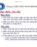 Chương 2: KIẾN TRÚC PHẦN MỀM BỘ XỬ LÝ