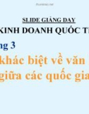 Bài giảng Kinh doanh quốc tế: Chương 3 - Phùng Nam Phương