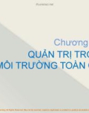 Bài giảng môn Quản trị học - Chương 4: Quản trị trong môi trường toàn cầu