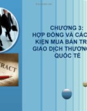 Bài giảng Giao dịch thương mại quốc tế: Chương 3 - ThS. Trần Văn Nghiệp