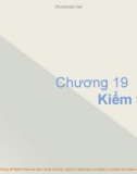 Bài giảng môn Quản trị học - Chương 19: Kiểm tra