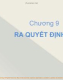 Bài giảng môn Quản trị học - Chương 9: Ra quyết định