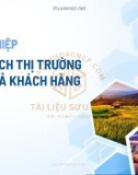 Bài giảng Khởi nghiệp: Phân tích thị trường và mô tả khách hàng