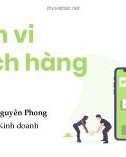 Bài giảng Hành vi khách hàng: Chương 3 - ThS. Nguyễn Nguyên Phong