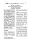 Risk management in strategic sourcing: An african perspective