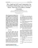 How applying soft lean components can contribute to reducing costs in the service sector: The case of al Ahliyya Amman university