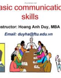 Lectures Basic communication skills - Hoàng Anh Duy