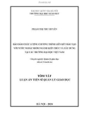 Tóm tắt Luận án Tiến sĩ Quản lý giáo dục: Đảm bảo chất lượng các chương trình đào tạo liên kết quốc tế ở các trường đại học trong bối cảnh hiện nay