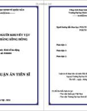 Tóm tắt Luận án Tiến sĩ Quản trị nhân lực: Sinh kế cho người khuyết tật vùng Đồng bằng sông Hồng