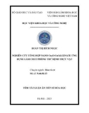 Tóm tắt Luận án Tiến sĩ Hóa học: Nghiên cứu tổng hợp nano Cu2O-Cu/alginate ứng dụng làm chất phòng trừ bệnh thực vật
