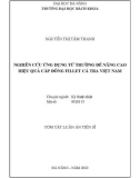 Tóm tắt Luận án Tiến sĩ Kỹ thuật nhiệt: Nghiên cứu ứng dụng từ trường để nâng cao hiệu quả cấp đông fillet cá tra Việt Nam