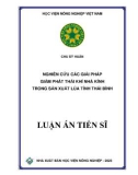 Luận án Tiến sĩ Khoa học đất: Nghiên cứu các giải pháp giảm phát thải khí nhà kính trong sản xuất lúa tỉnh Thái Bình