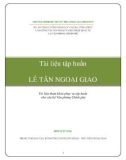 Tài liệu Tập huấn lễ tân ngoại giao - Tài liệu tham khảo phục vụ tập huấn cho cán bộ Văn phòng Chính phủ