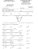Đề thi học kì 1 môn Toán lớp 10 năm 2023-2024 - Trường THPT Võ Thị Sáu, Phú Yên
