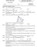 Đề thi học kì 2 môn Toán lớp 11 năm 2023-2024 - Trường THPT Lê Lợi, Quảng Trị