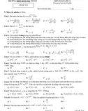 Đề thi học kì 2 môn Toán lớp 11 năm 2023-2024 - Trường THPT Buôn Ma Thuột, Đắk Lắk