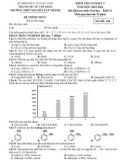 Đề thi học kì 2 môn Hóa học lớp 11 năm 2023-2024 - Trường THPT Nguyễn Tất Thành, HCM