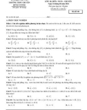 Đề thi học kì 2 môn Toán (chuyên) lớp 10 năm 2023-2024 có đáp án - Trường THPT Chuyên Hùng Vương, Phú Thọ