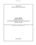 Giáo trình Kinh tế vi mô (Ngành: Kế toán/Kinh tế xây dựng/Thương mại điện tử - Cao đẳng) - Trường Cao đẳng Xây dựng số 1