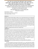 Các yếu tố ảnh hưởng đến mức độ vận dụng kiến thức chuyên môn vào công việc thực tế của sinh viên ngành kế toán sau tốt nghiệp