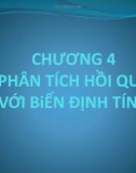 Bài giảng Kinh tế lượng - Chương 4: Phân tích hồi quy với biến định tính