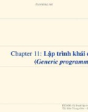 Bài giảng Kỹ thuật lập trình: Bài 11 - TS. Đào Trung Kiên