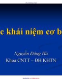 Bài giảng Nhập môn lập trình: Các khái niệm cơ bản - ThS. Nguyễn Đông Hà