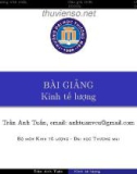 Bài giảng Kinh tế lượng: Chương 2 - Trần Anh Tuấn