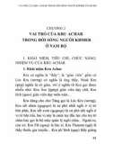 Tìm hiểu vai trò của Kru Achar trong đời sống người Khmer ở Nam Bộ: Phần 2