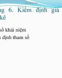 Bài giảng Lý thuyết xác suất và thống kê toán: Chương 6 - Nguyễn Minh Hải