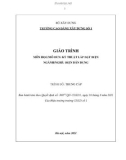 Giáo trình Kỹ thuật lắp đặt điện (Ngành: Điện dân dụng - Trung cấp) - Trường Cao đẳng Xây dựng số 1