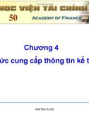 Bài giảng Tổ chức công tác kế toán trong doanh nghiệp: Chương 4