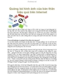 Quảng bá hình ảnh của bản thân hiệu quả trên Internet