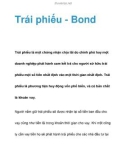 Trái phiếu - Bond