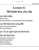 Lecture 6: Mô hình hóa yêu cầu