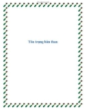 Tôn trọng bản than